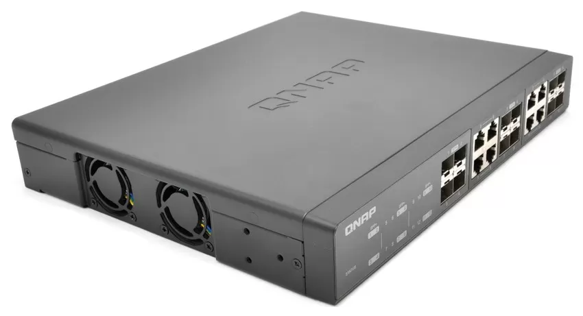  QNAP QSW-1208-8C-US 12-Port Unmanaged 10GbE Switch Twelve SFP+  with Shared Eight 10GBASE-T Ports : Electronics