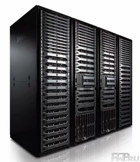 Rack with servers
