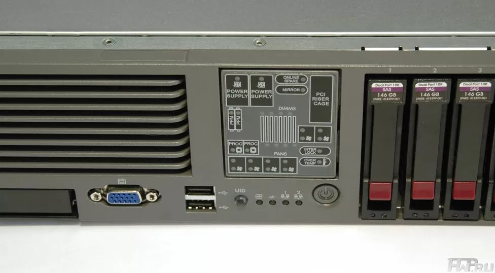 HP Proliant DL380 G5 Server Front View