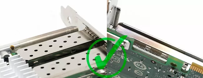 SFP slots on the top may have scuffs or shallow scratches.