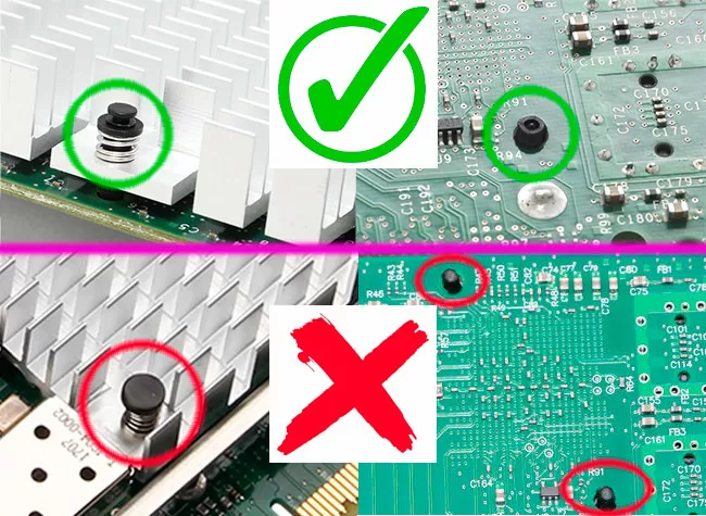 Heatsink mount differences